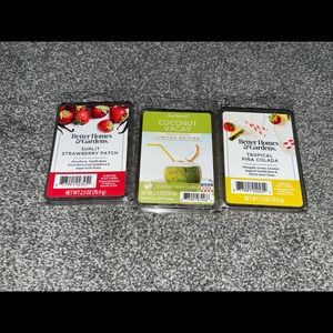 Brand New Lot of 3 Packs Summer Scent Wax Melts Strawberry Coconut Pina Colada